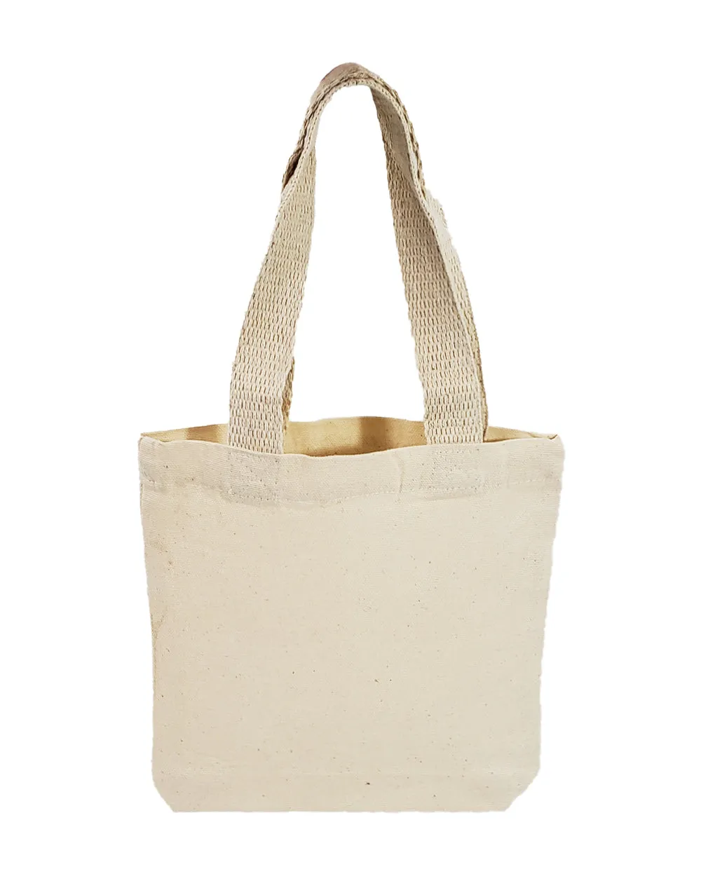 12 ct 8" Mini Cotton Canvas Gift Tote Bags - By Dozen