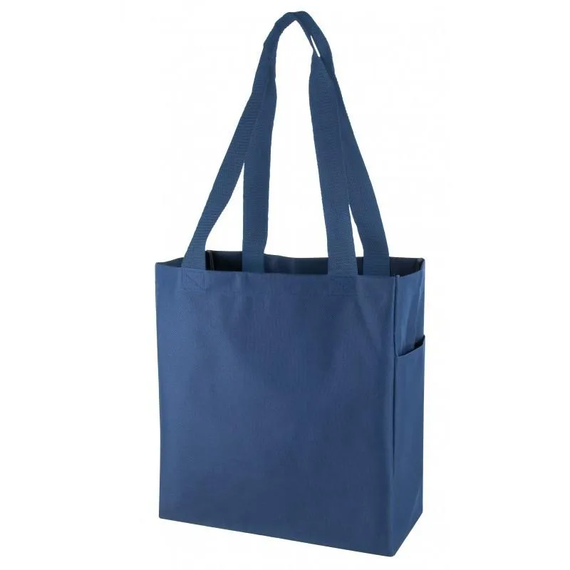 12 ct Polyester Value Essential Tote Bags Large Size - By Dozen