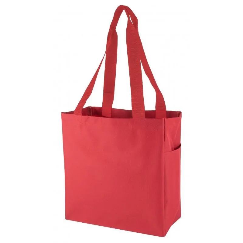 12 ct Polyester Value Essential Tote Bags Large Size - By Dozen