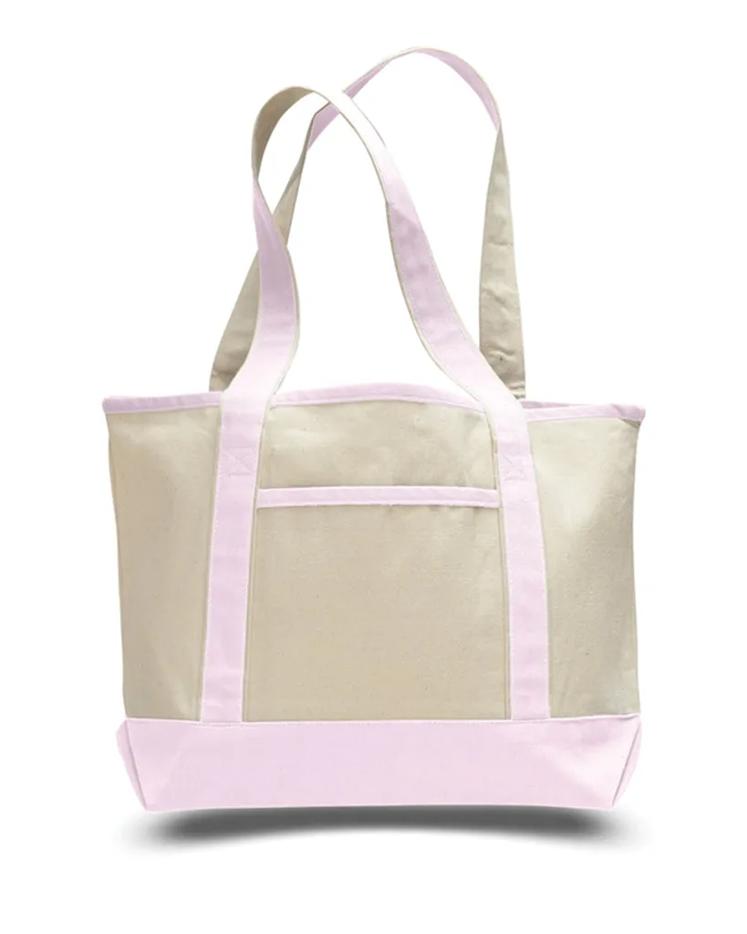 72 ct Medium Size Heavy Canvas Deluxe Tote Bag - By Case - Alternative Colors