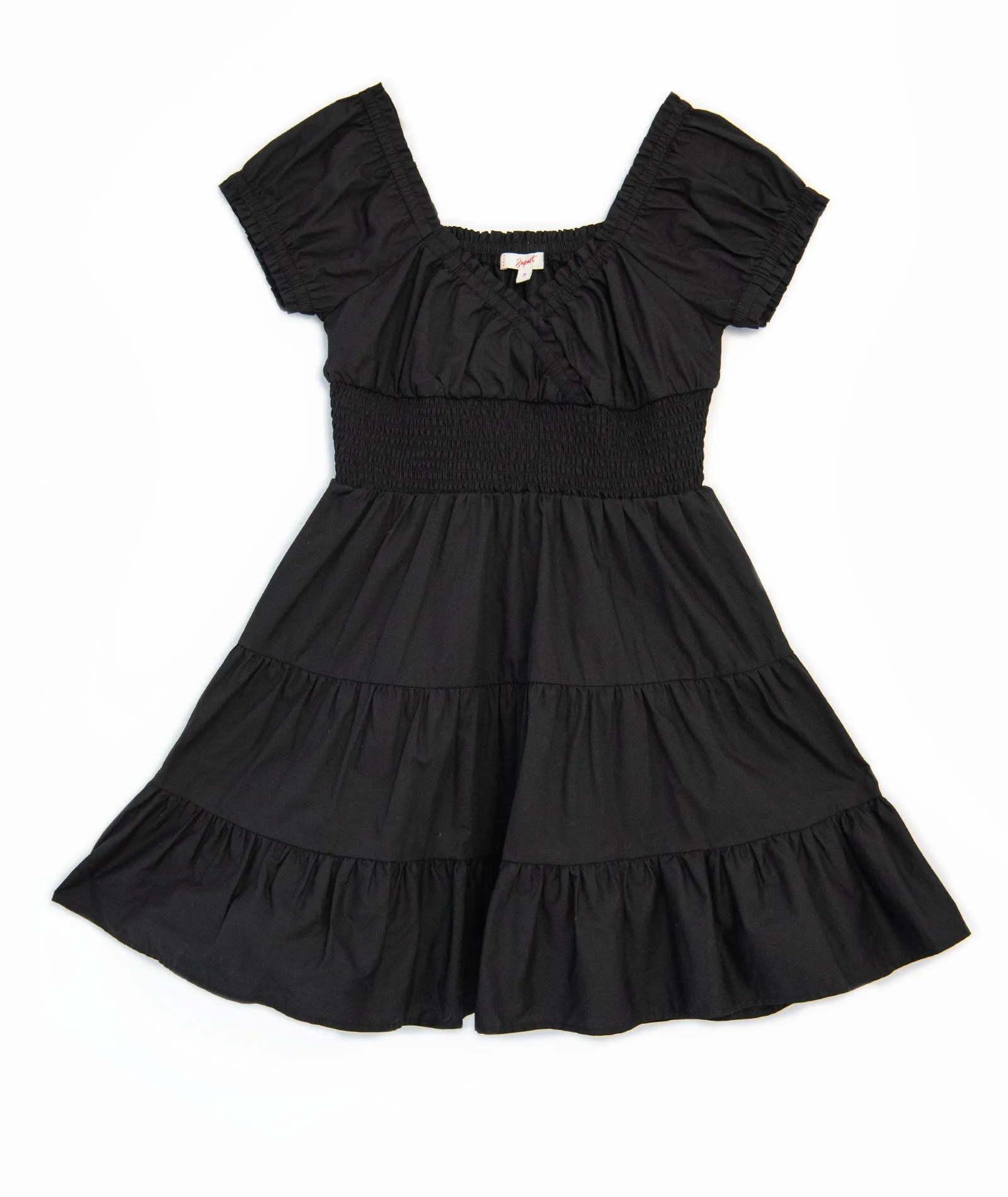 8apart Women Virginia Black Smocked Dress