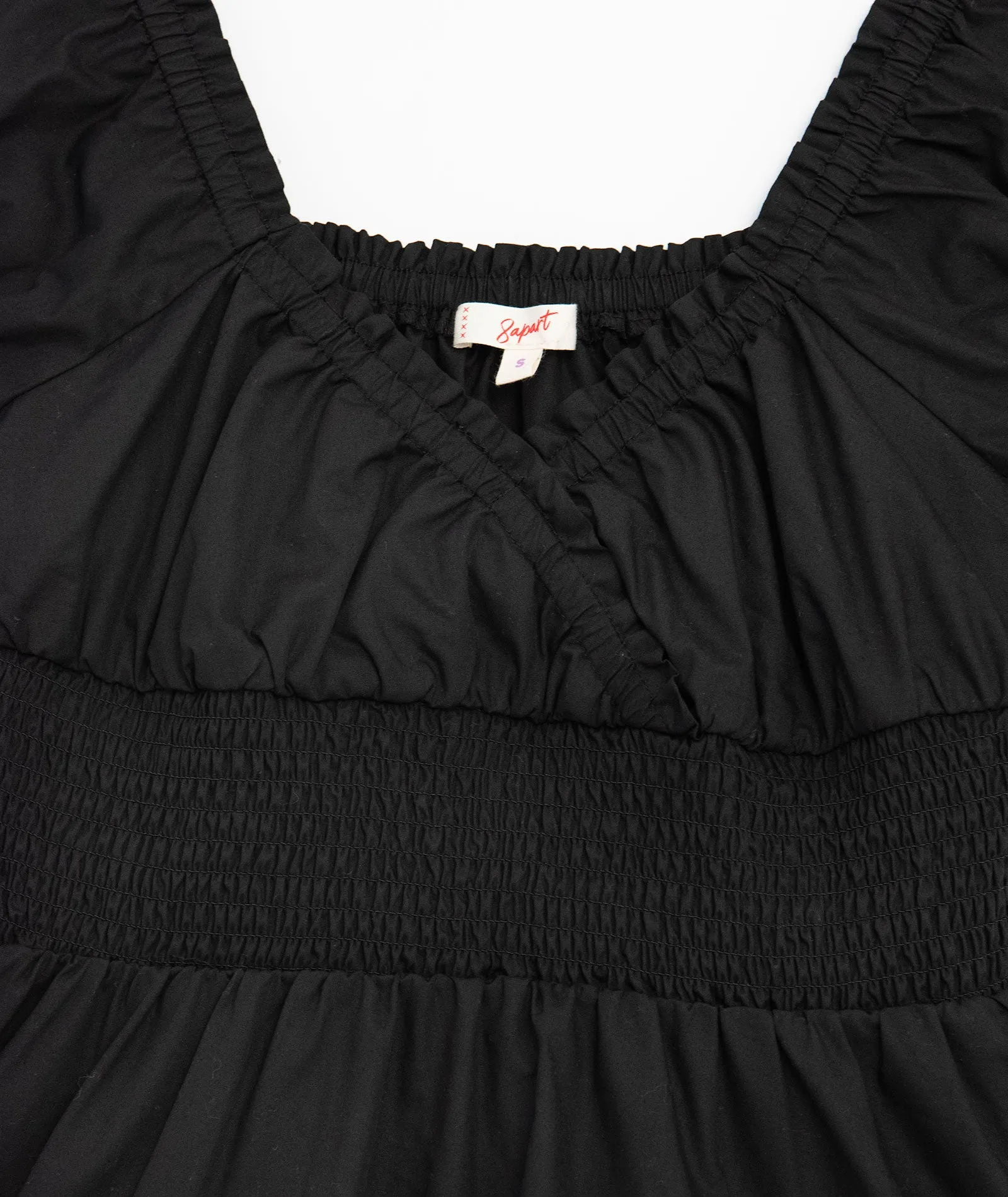 8apart Women Virginia Black Smocked Dress