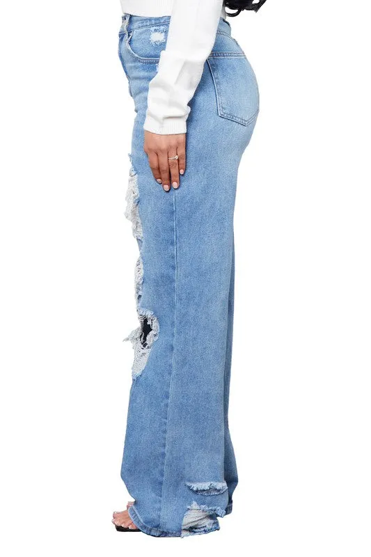 Baggy Distressed Jeans