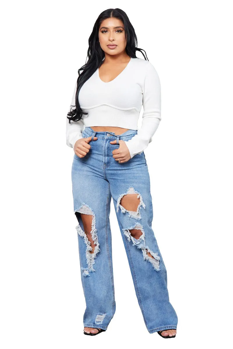 Baggy Distressed Jeans