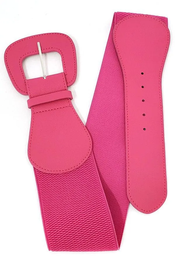 Basic Belt Stretch Elastic with Buckle in many colors