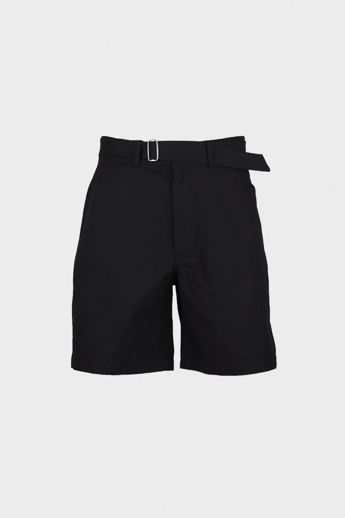 Belted Shorts - Black Linen