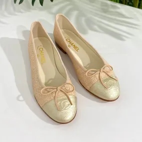 Chanel Raffia Ballet Flats