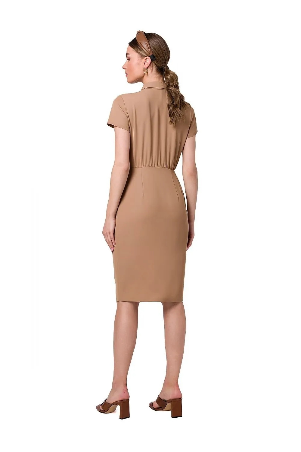 Chic Front-Button Daytime Dress