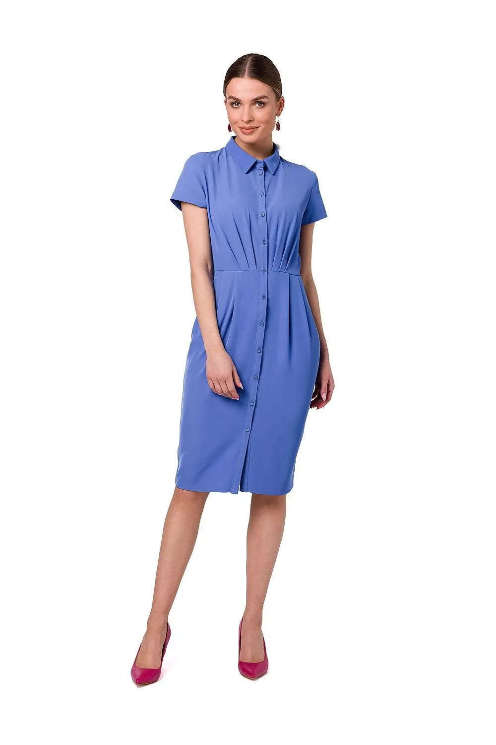 Chic Front-Button Daytime Dress