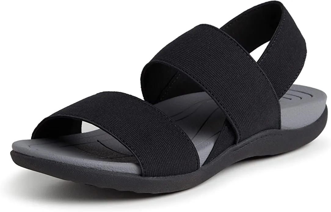 Comfy Navy Blue Sling Back Rubber Strappy Sandals