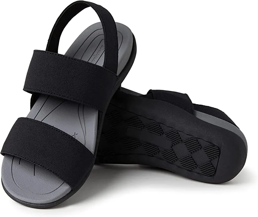 Comfy Navy Blue Sling Back Rubber Strappy Sandals