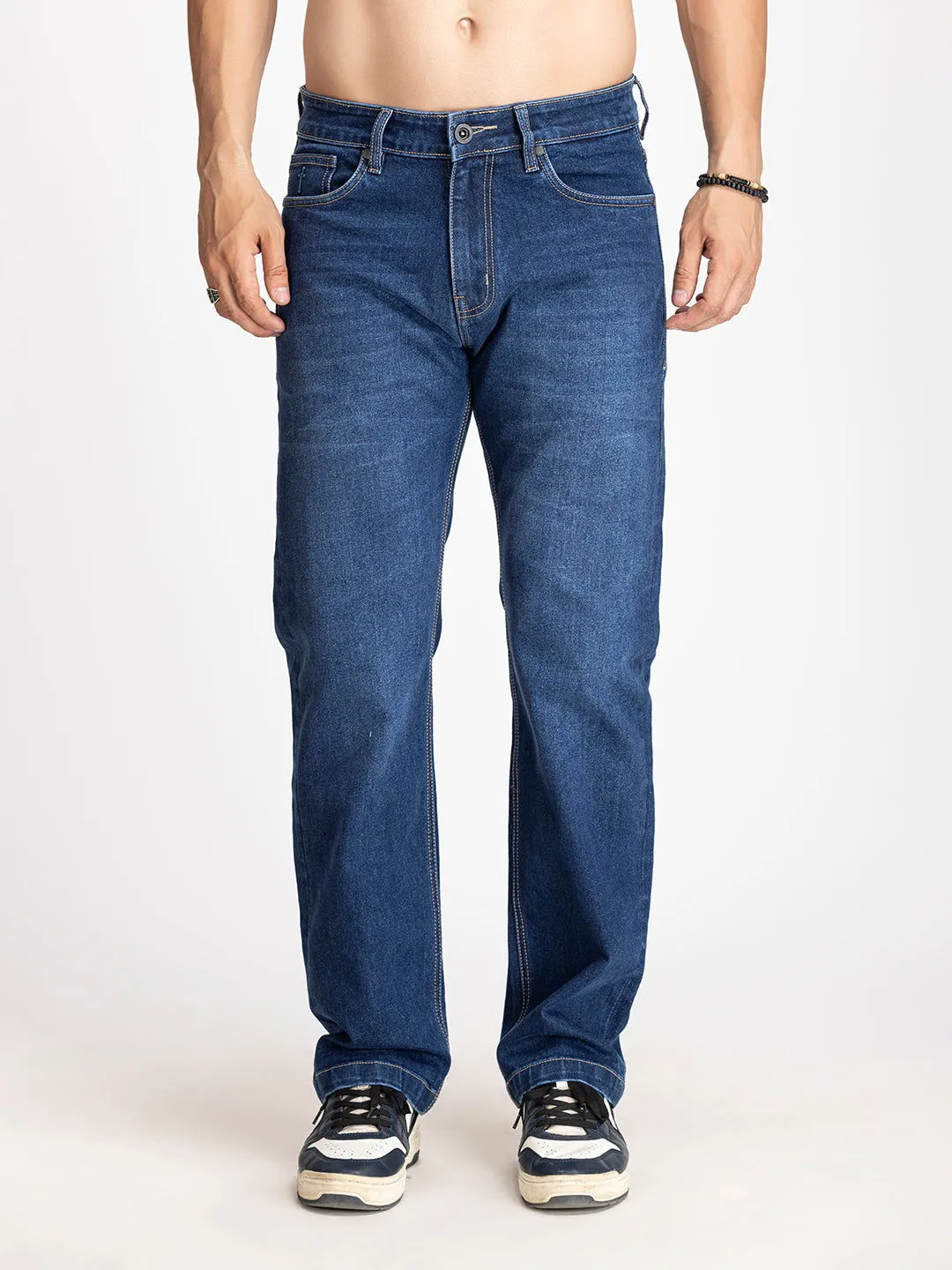 DARK BLUE COMFORT JEANS