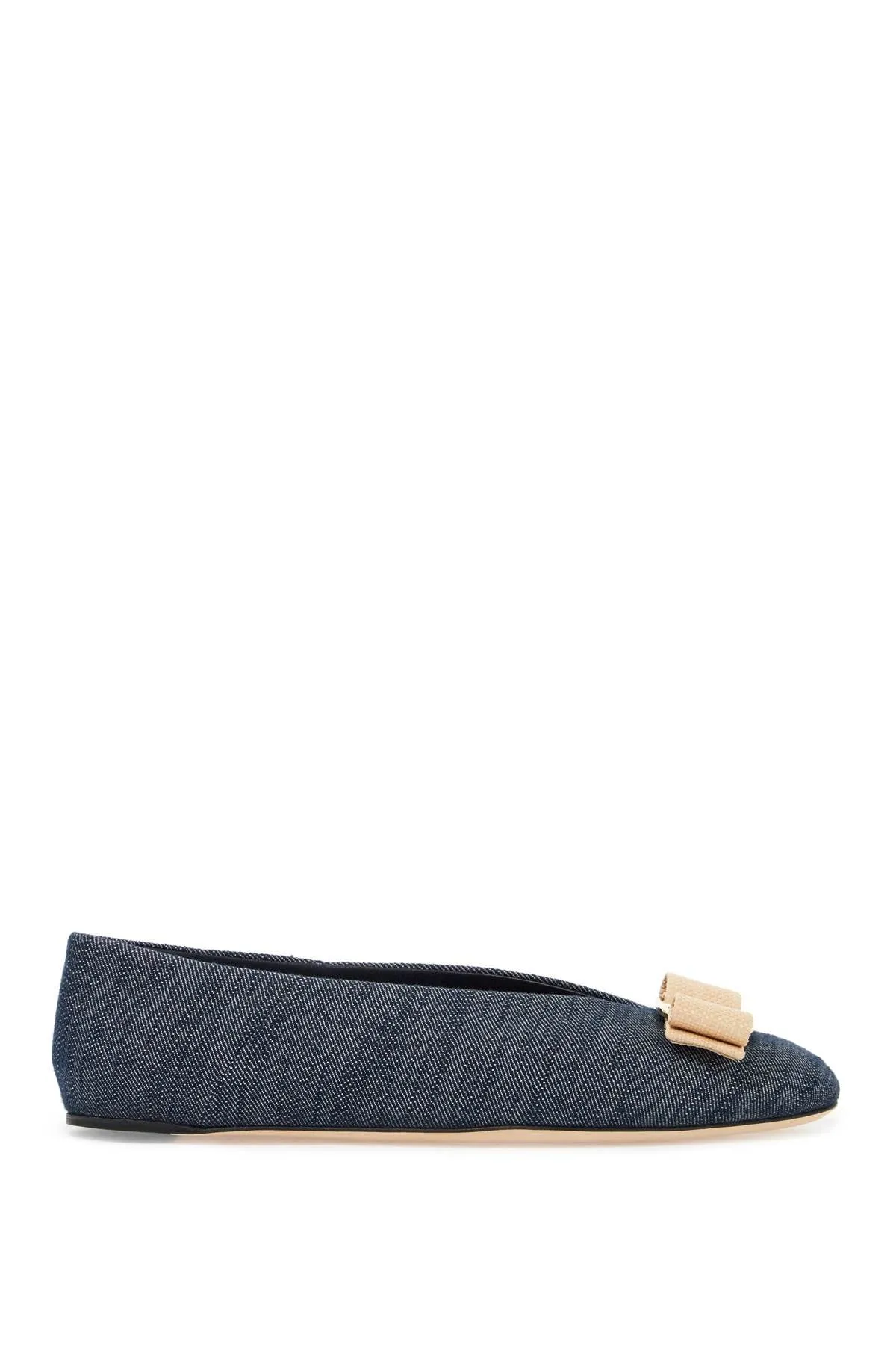 DENIM BALLET FLATS FOR