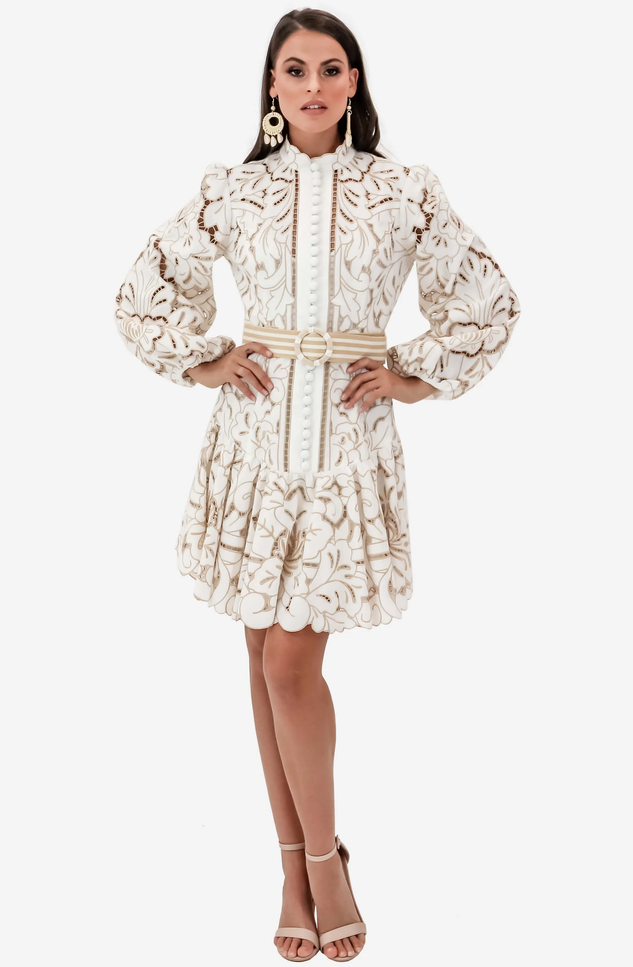 Edie Button Down Short Dress by Zimmermann