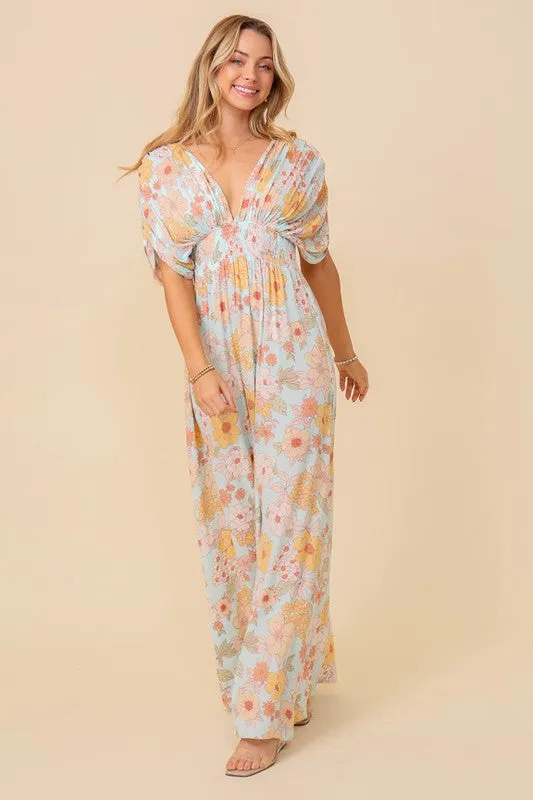 Floral Print Brunch Spring Summer Maxi Sundress *Online Only*