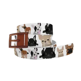 Frenchie Belt with Black Buckle