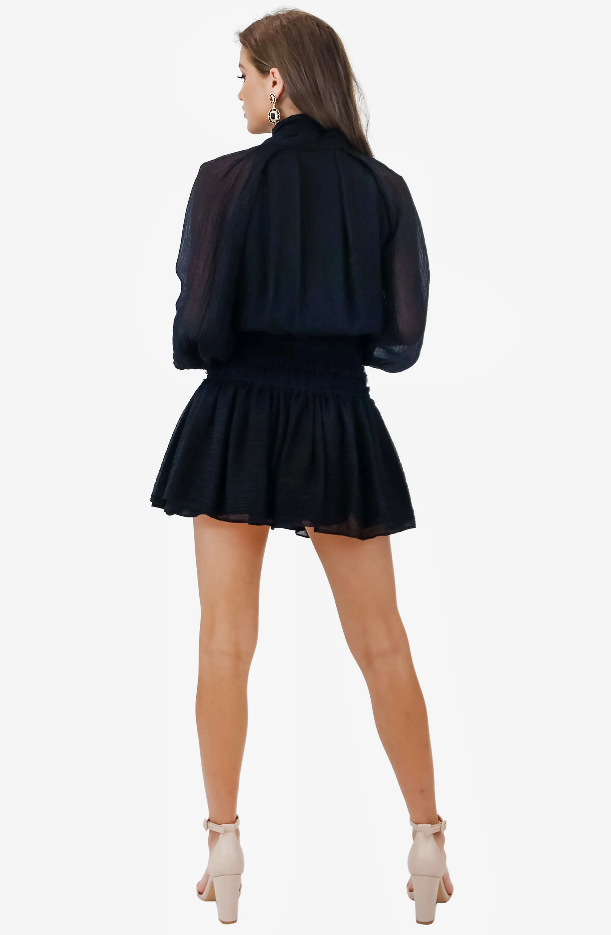 Garland Black Long Sleeve Dress by Camilla and Marc