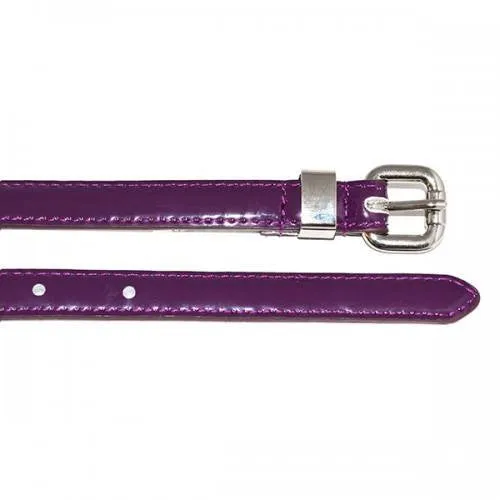 Gift Box 2 Belts | Black & Purple Skinny Leather Belt Gift Set