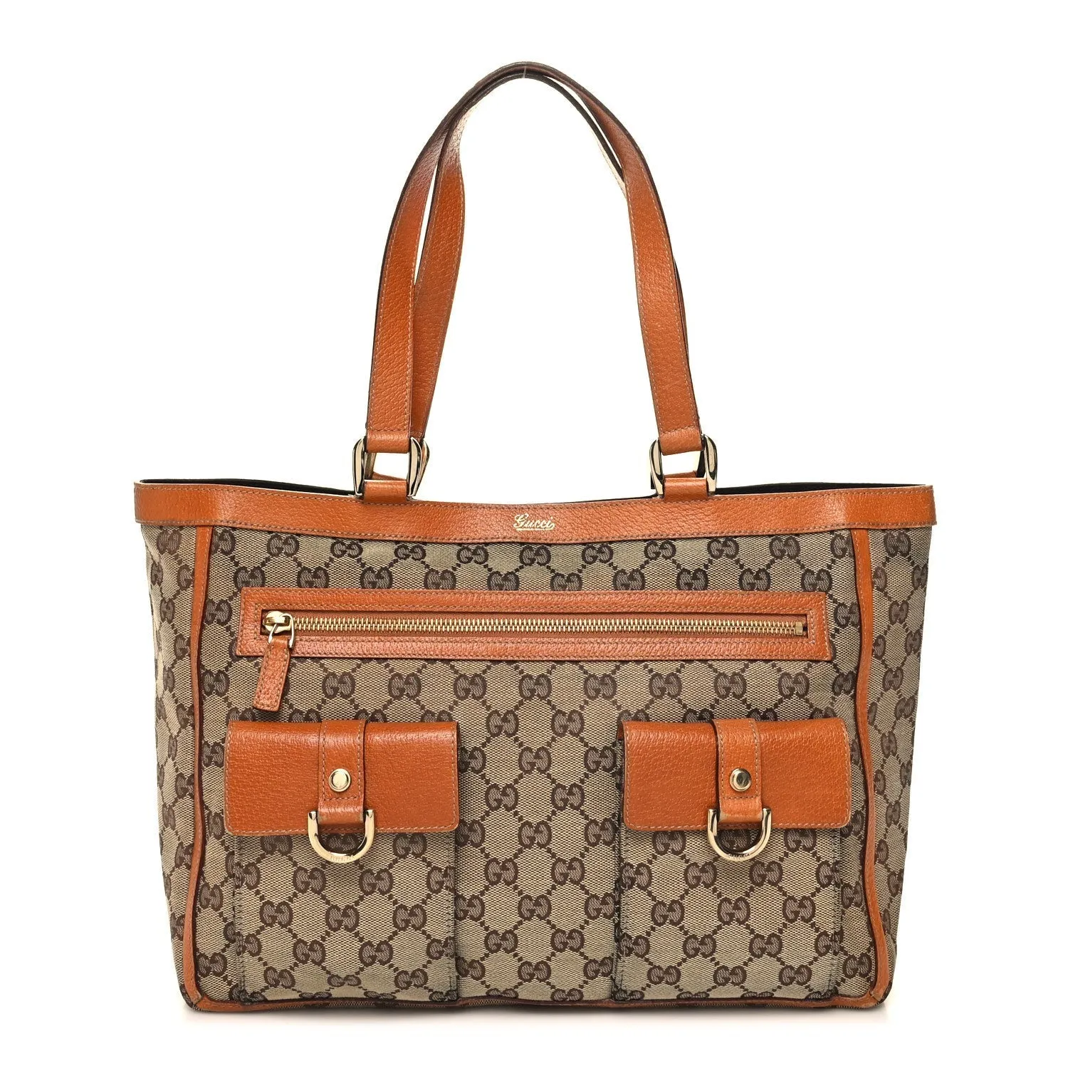 Gucci Abbey D Ring Tote Tan