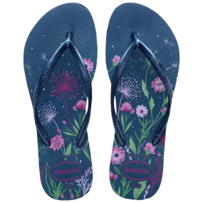 Havaianas Womens Slim Organic Comfy Blue