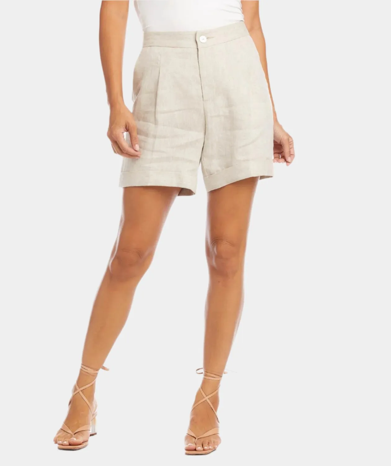 High Waist Pleated Shorts