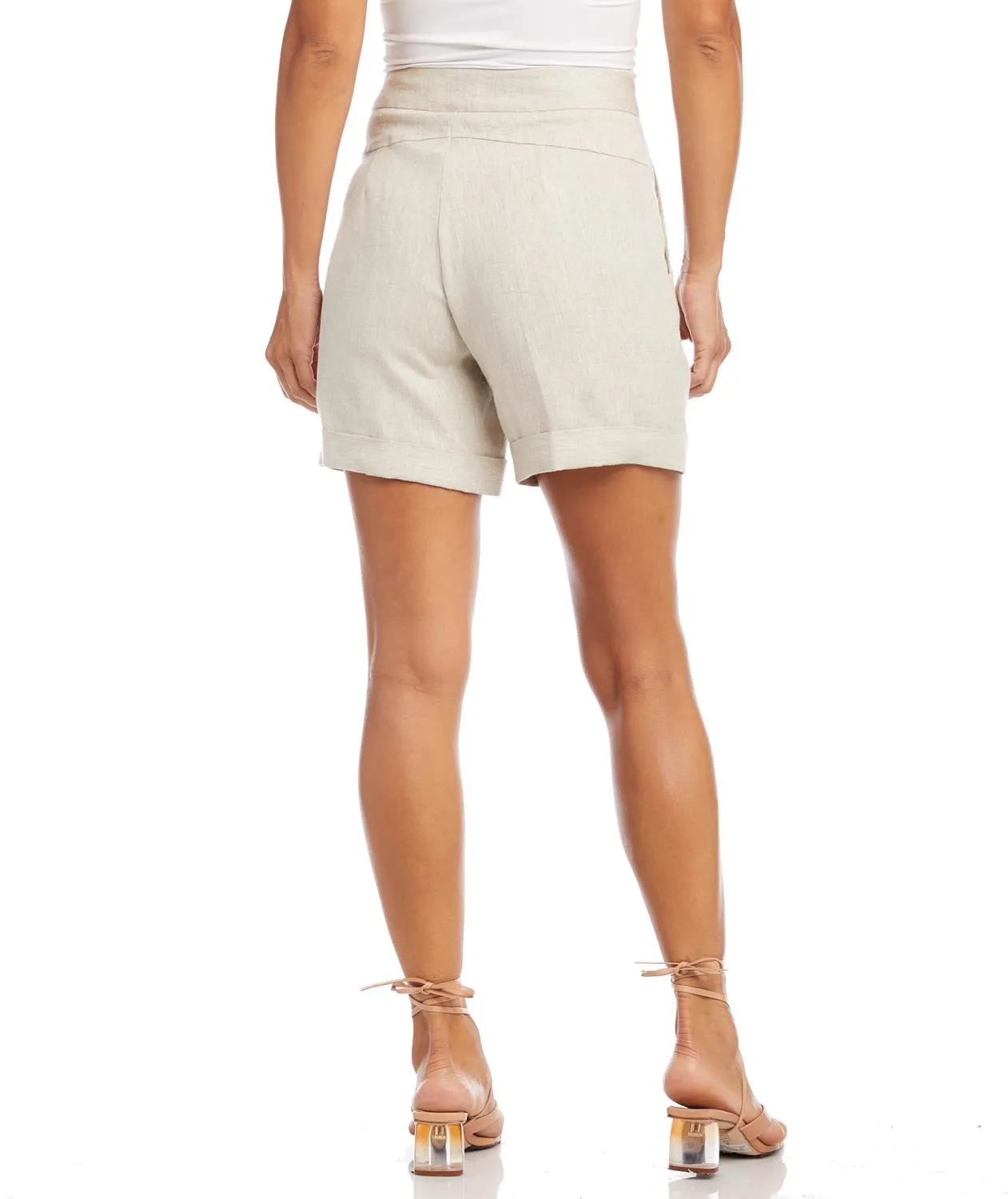 High Waist Pleated Shorts