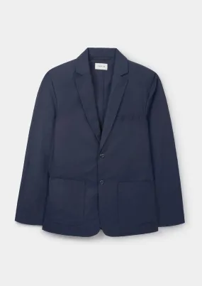 Ink Navy Cotton Linen Blazer