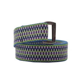 Irish fisherman's "crios" belt in "Meabh" purple, green, and blue