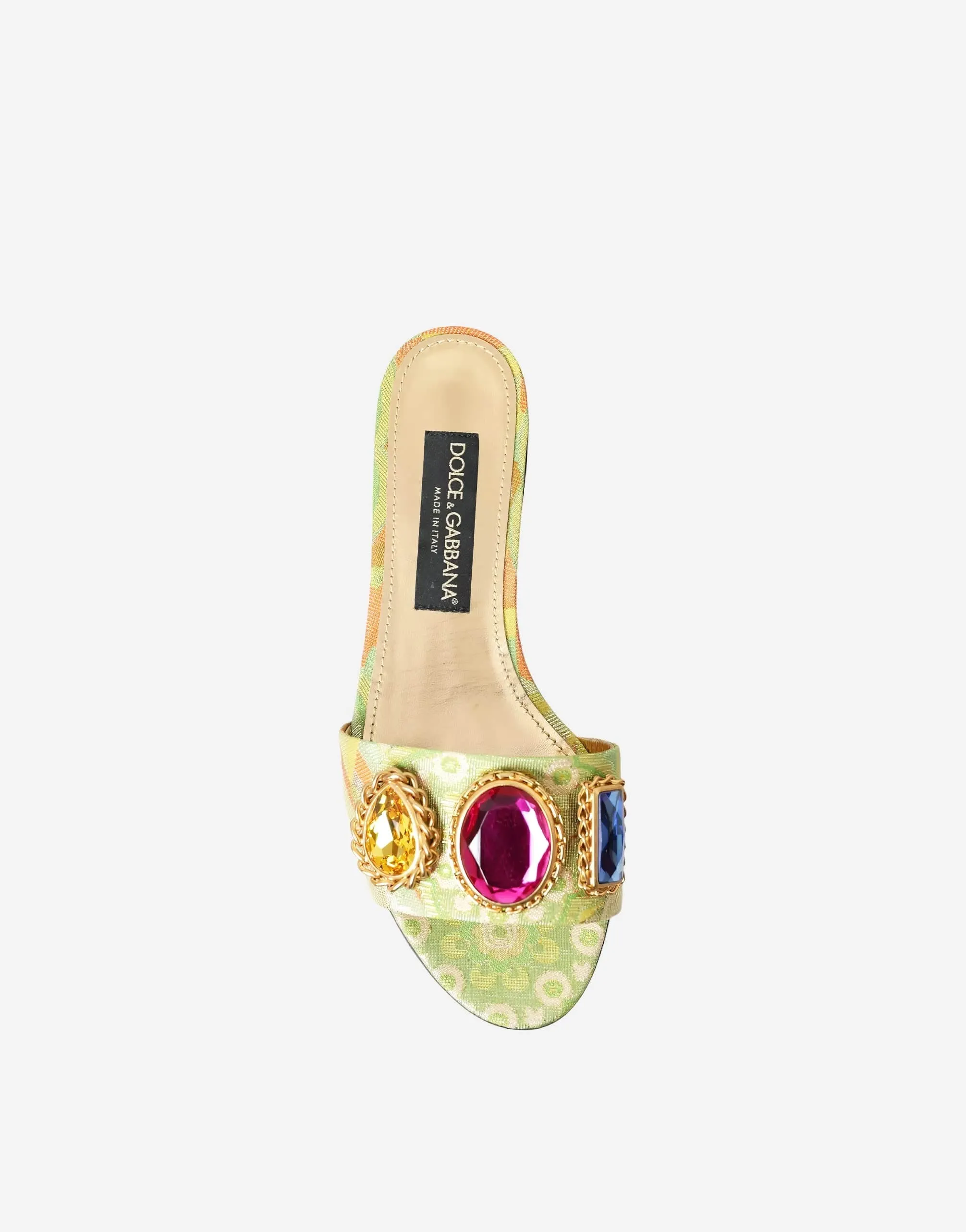 Jacquard Flats With Jewel Embellishments