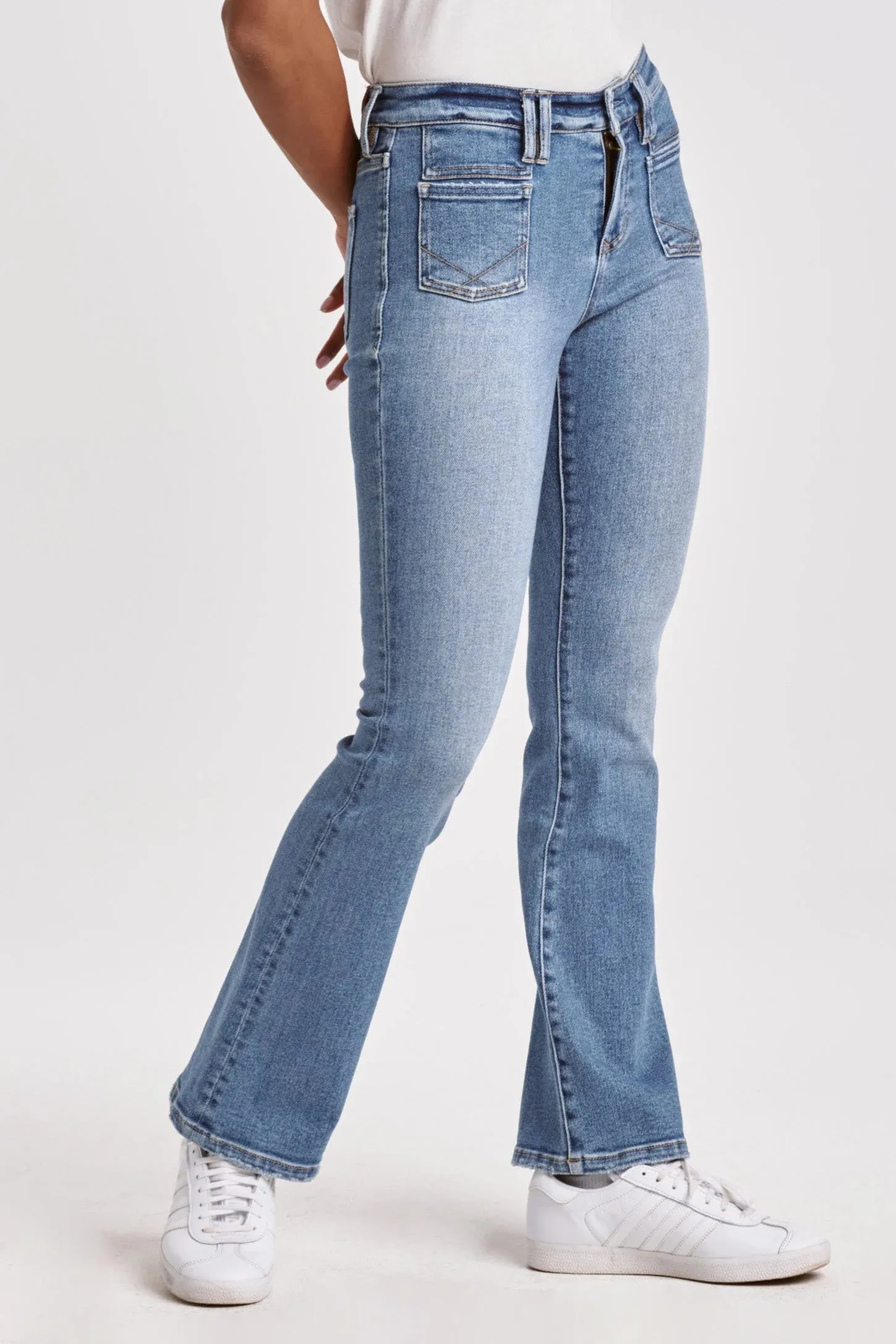 JAXTYN High Rise Bootcut Jean #100