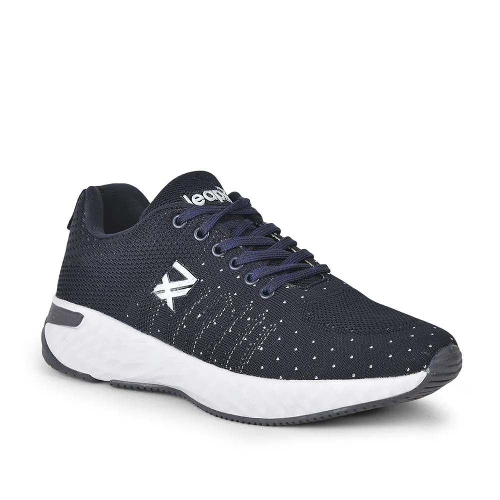 Leap7x Lacing Sports Shoes For Men (N.Blue) ASPER-3 By Liberty