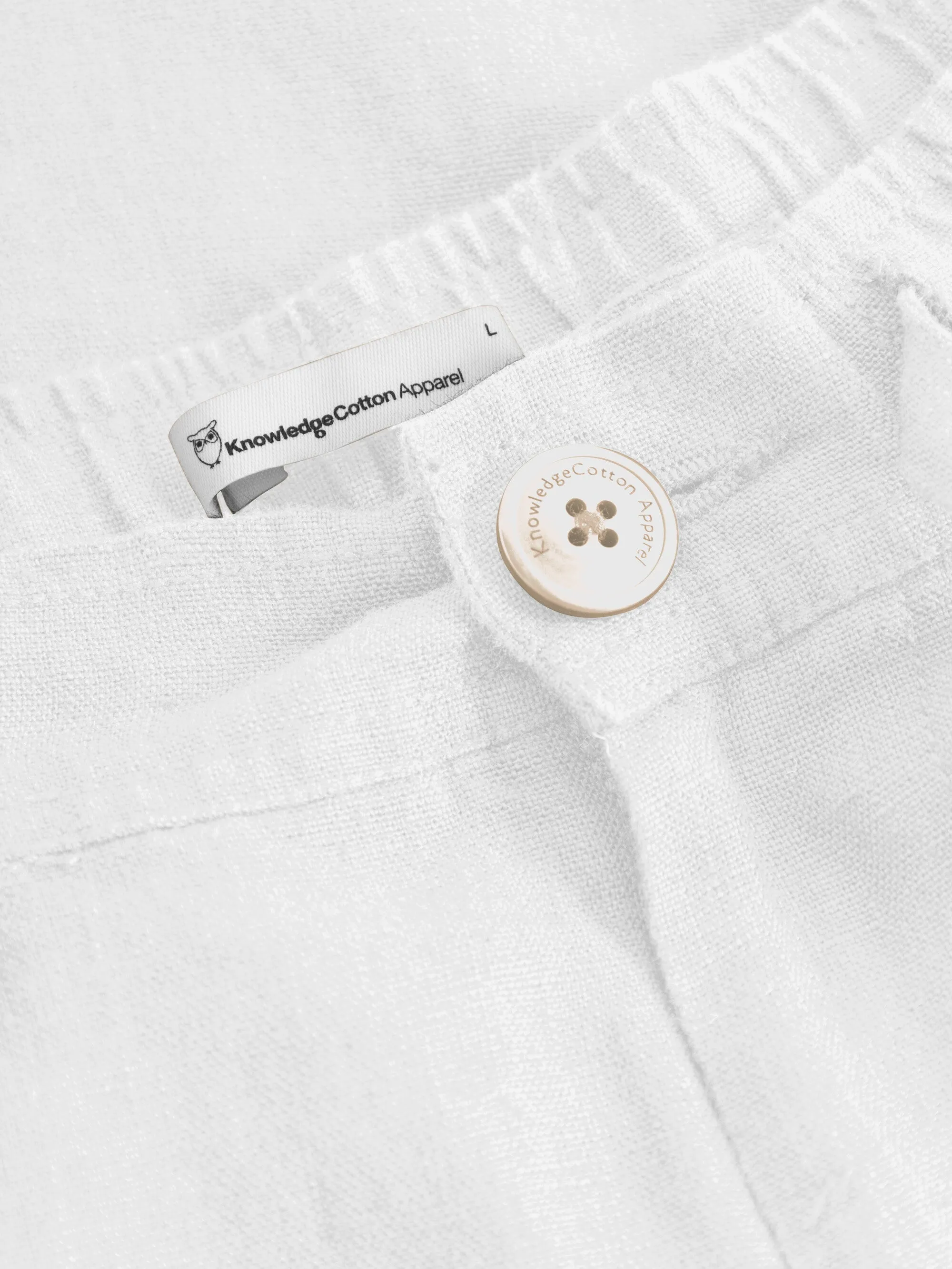 Loose Linen shorts - Bright White