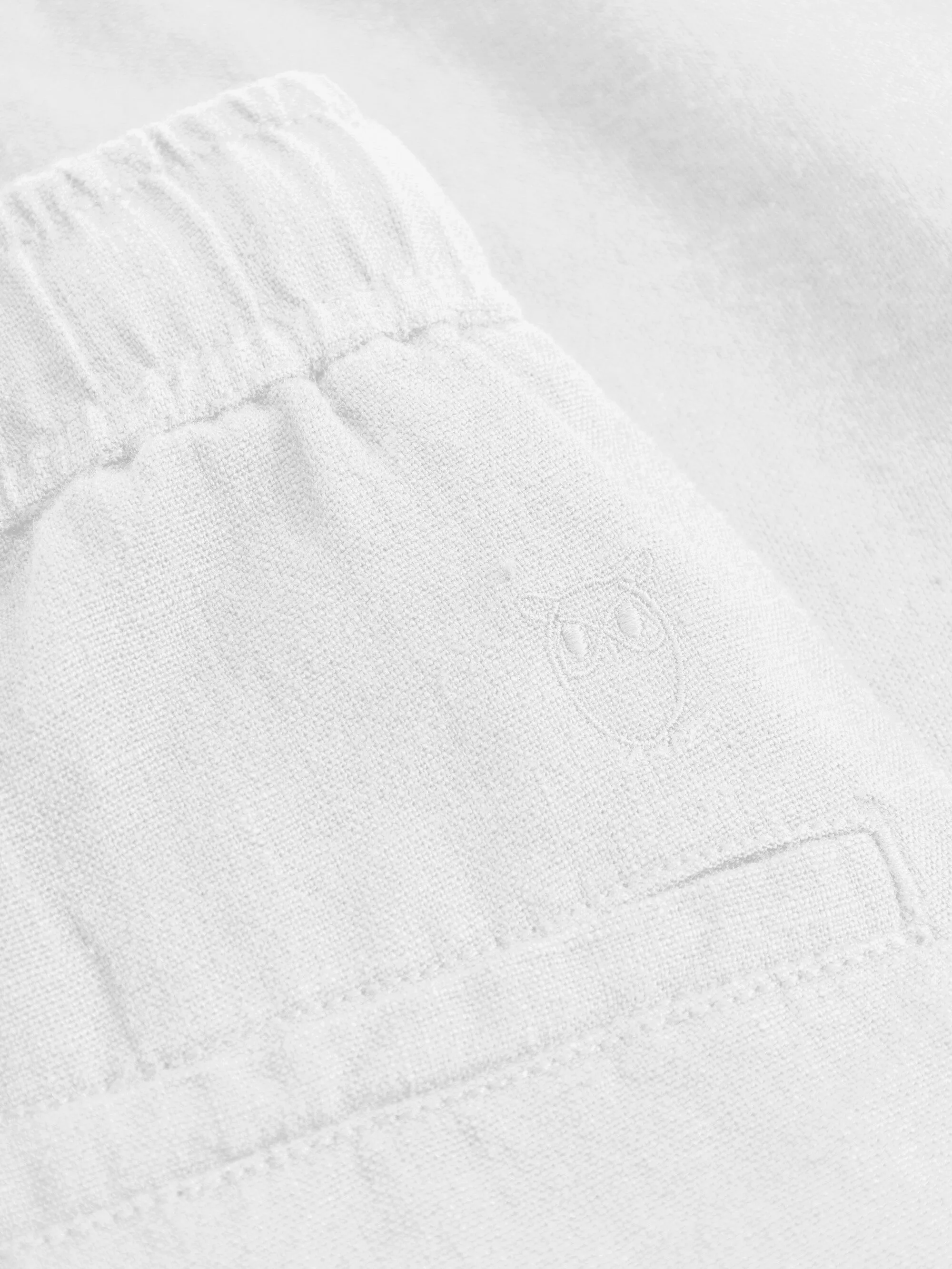 Loose Linen shorts - Bright White