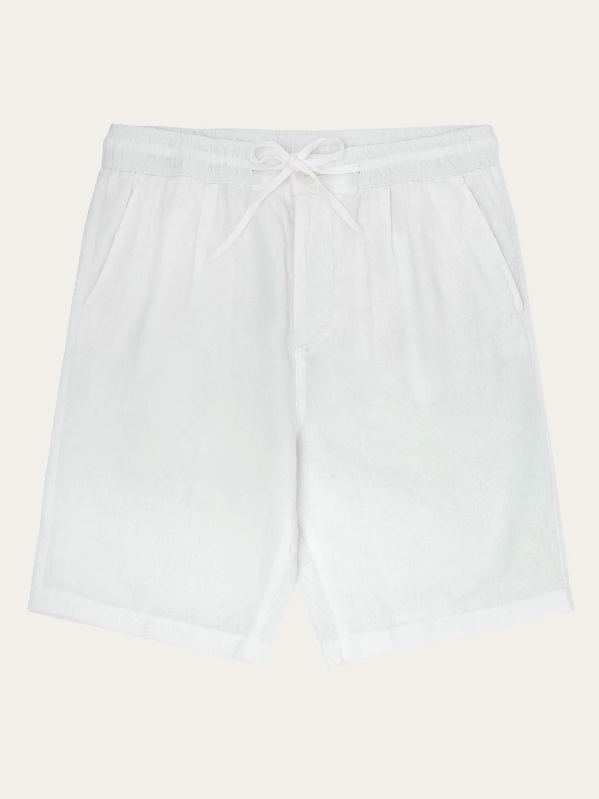 Loose Linen shorts - Bright White