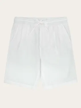 Loose Linen shorts - Bright White