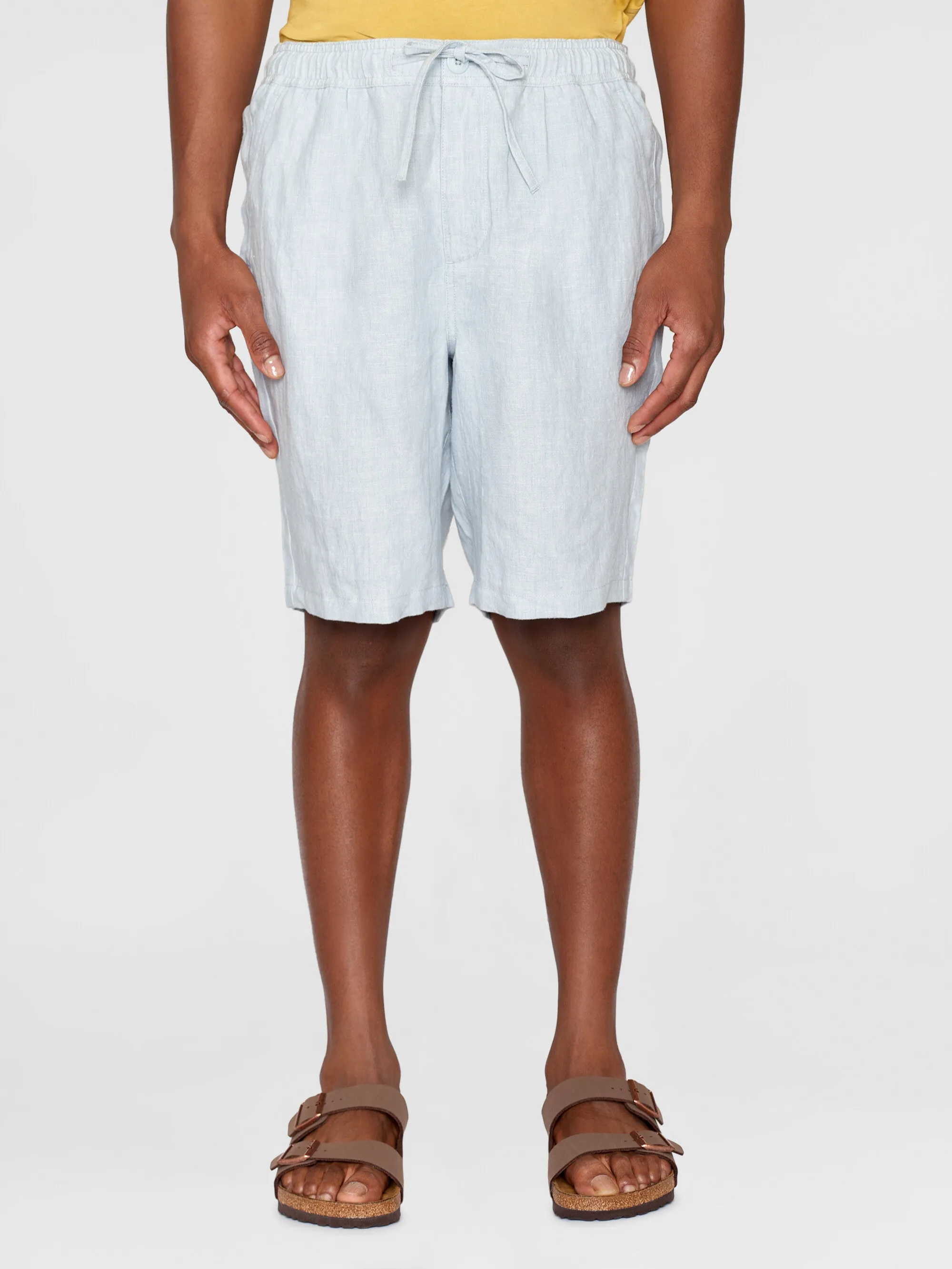 Loose Linen shorts - Dusk Blue