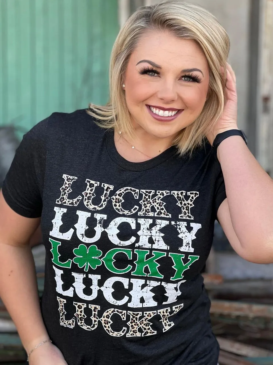 Lucky Leopard Repeat Tee