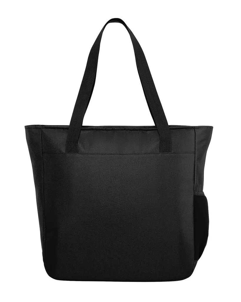 Luxury Poly Canvas City Tote with Laptop Sleeve