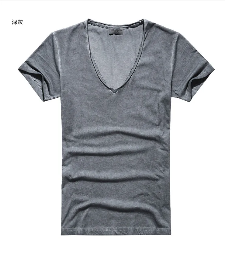 Men's V-Neck Cotton T-Shirt