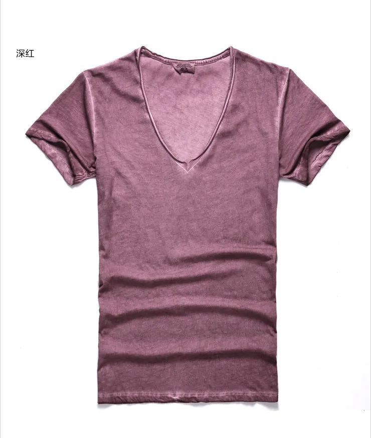 Men's V-Neck Cotton T-Shirt