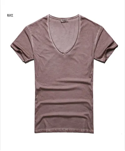 Men's V-Neck Cotton T-Shirt