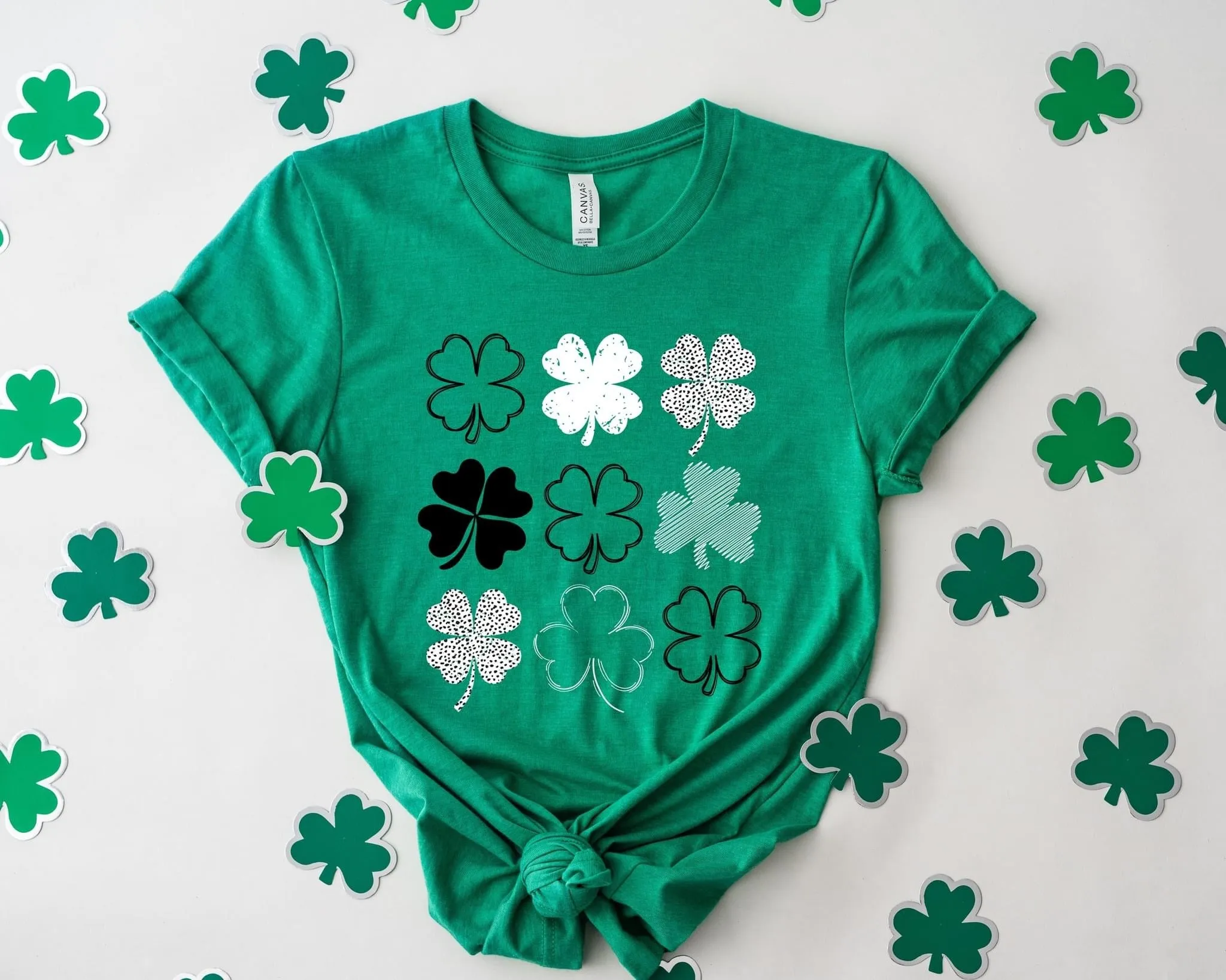 Minimalist Four Leaf Clover Tee