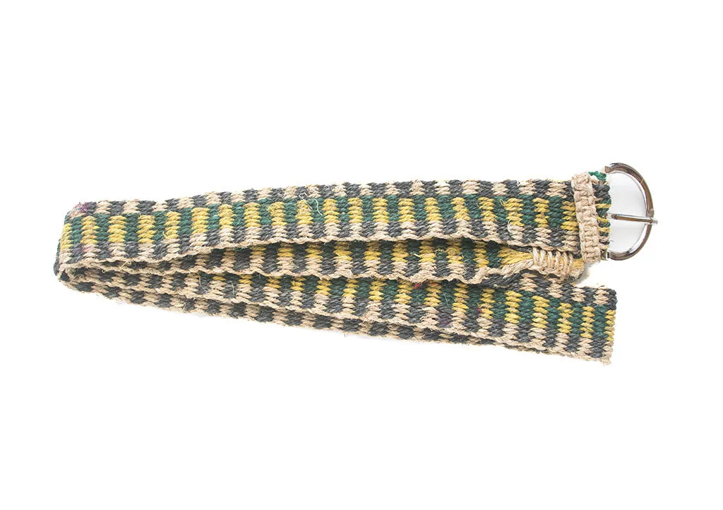 Multicolor Ecofriendly Hand Woven Unisex Hemp Belt