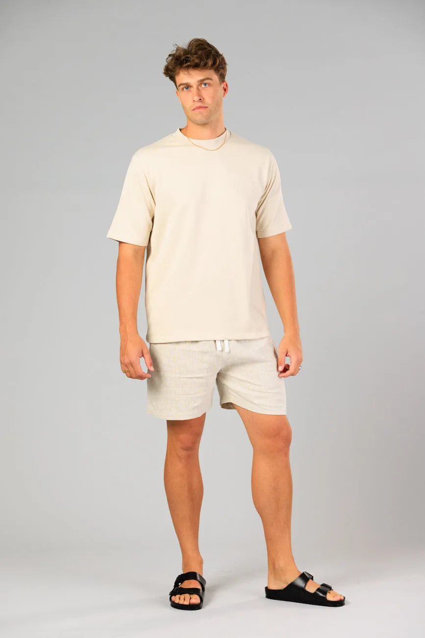 Noosa Linen Shorts - Sand Stone