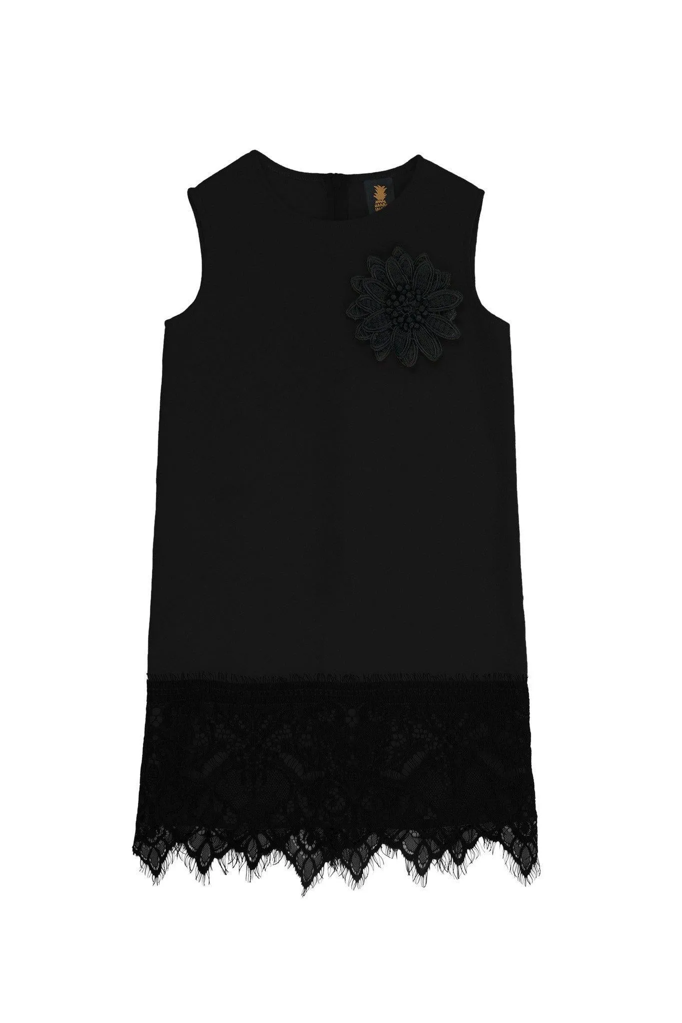 Onyx Black Stretchy Sleeveless Fancy Mother Daughter Dresses