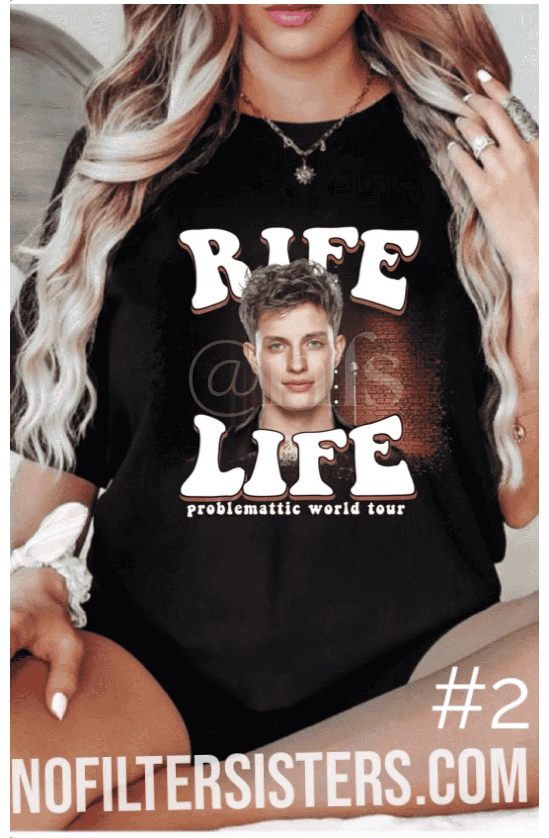 Rife Life Main Tee Ruby