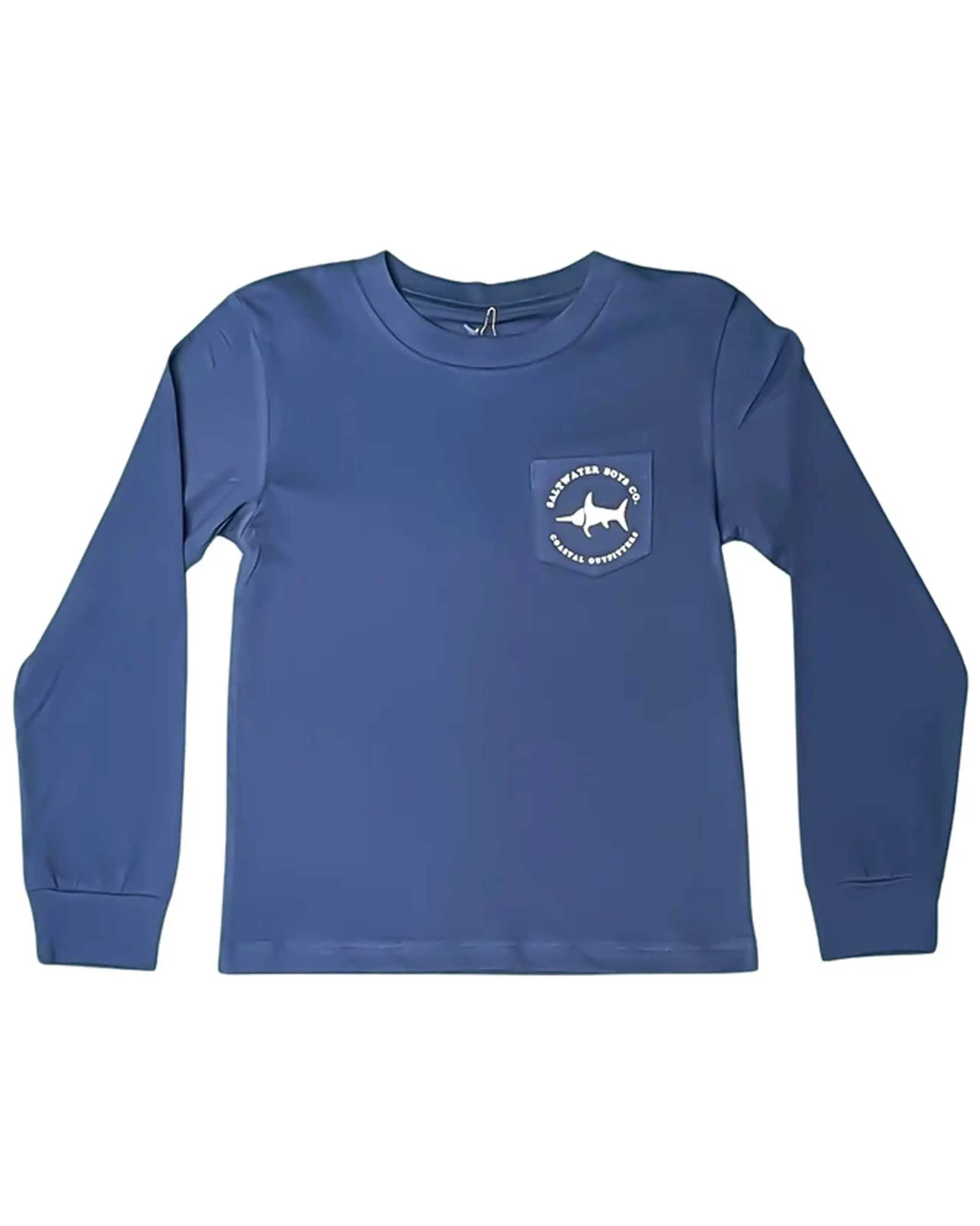 Rod & Reel Graphic Long Sleeve Tee in Navy