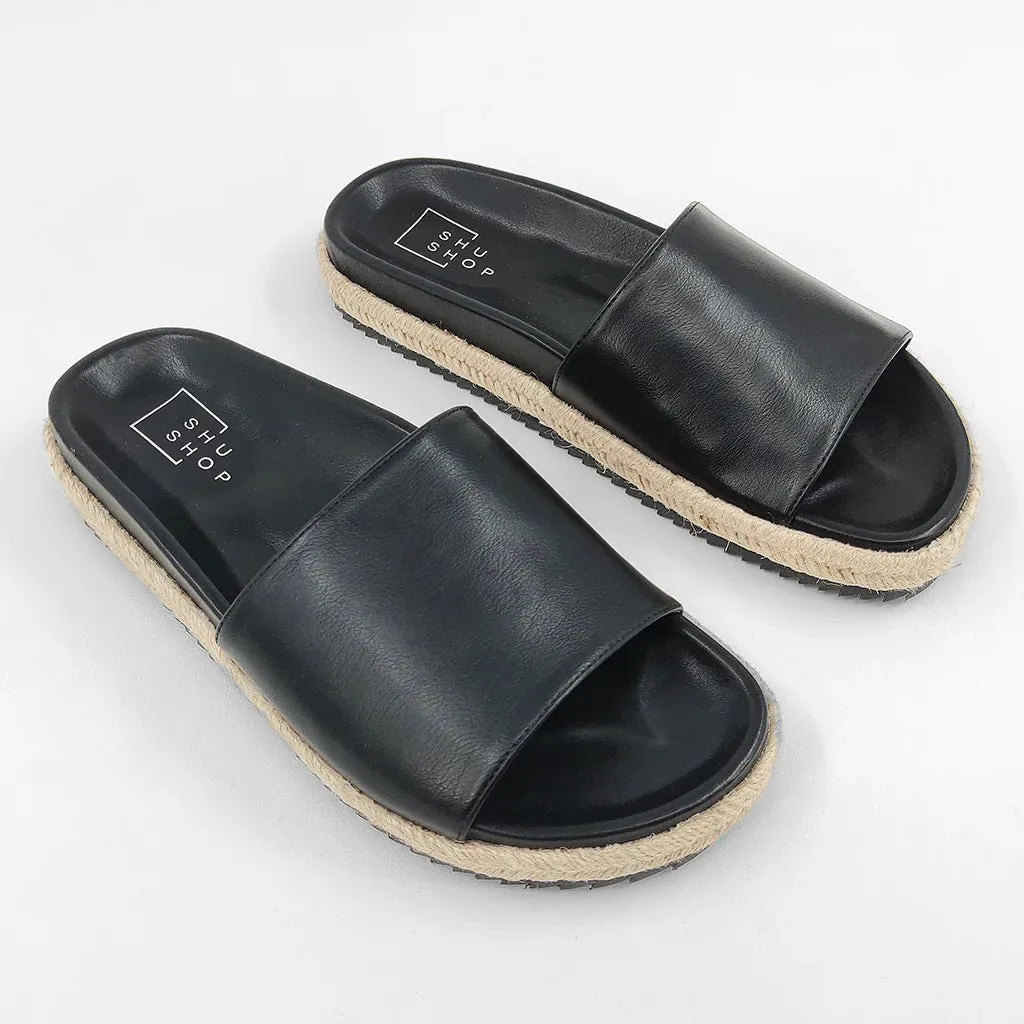 Shu Shop Crisanta Black Sandals