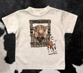 Smooch Booth Highland Cow Tee (read description)