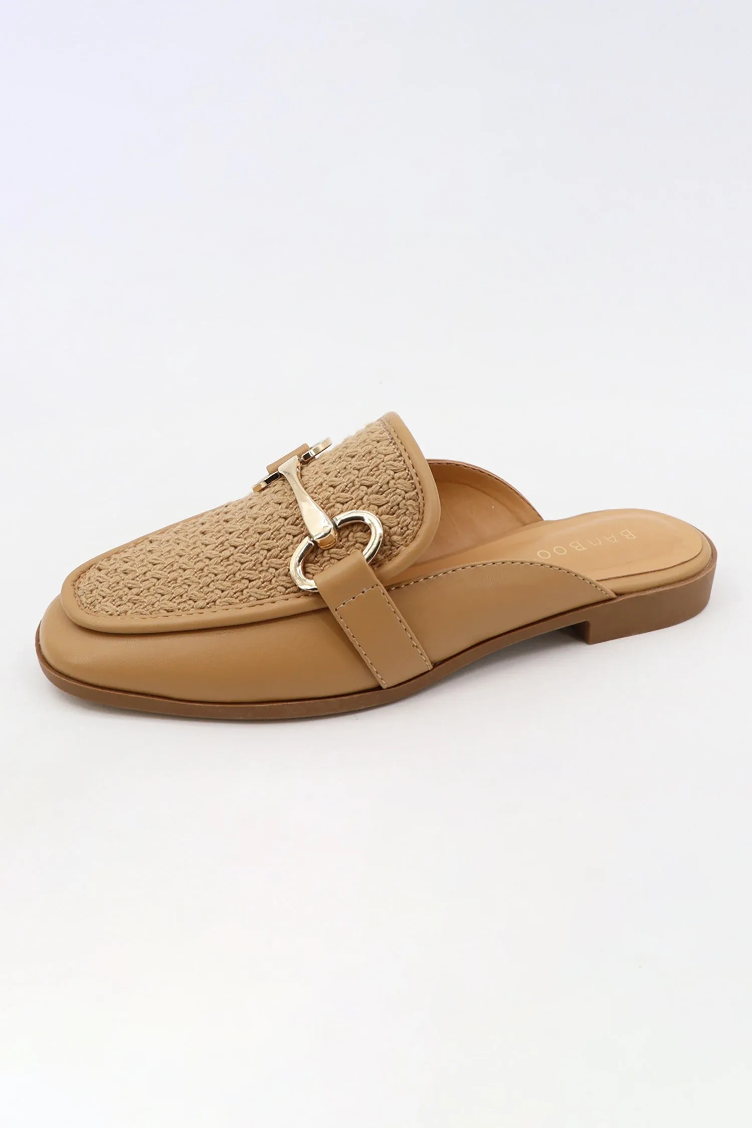 Stakes Woven Mule Flats - Tan